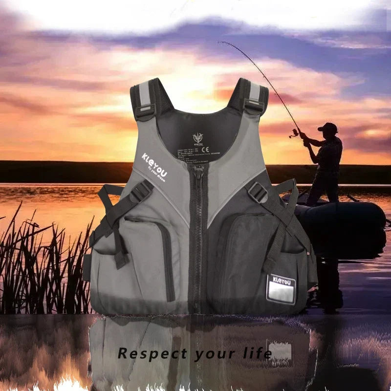 Neoprene Fishing Life Jacket For Adult Survival Swimsuit