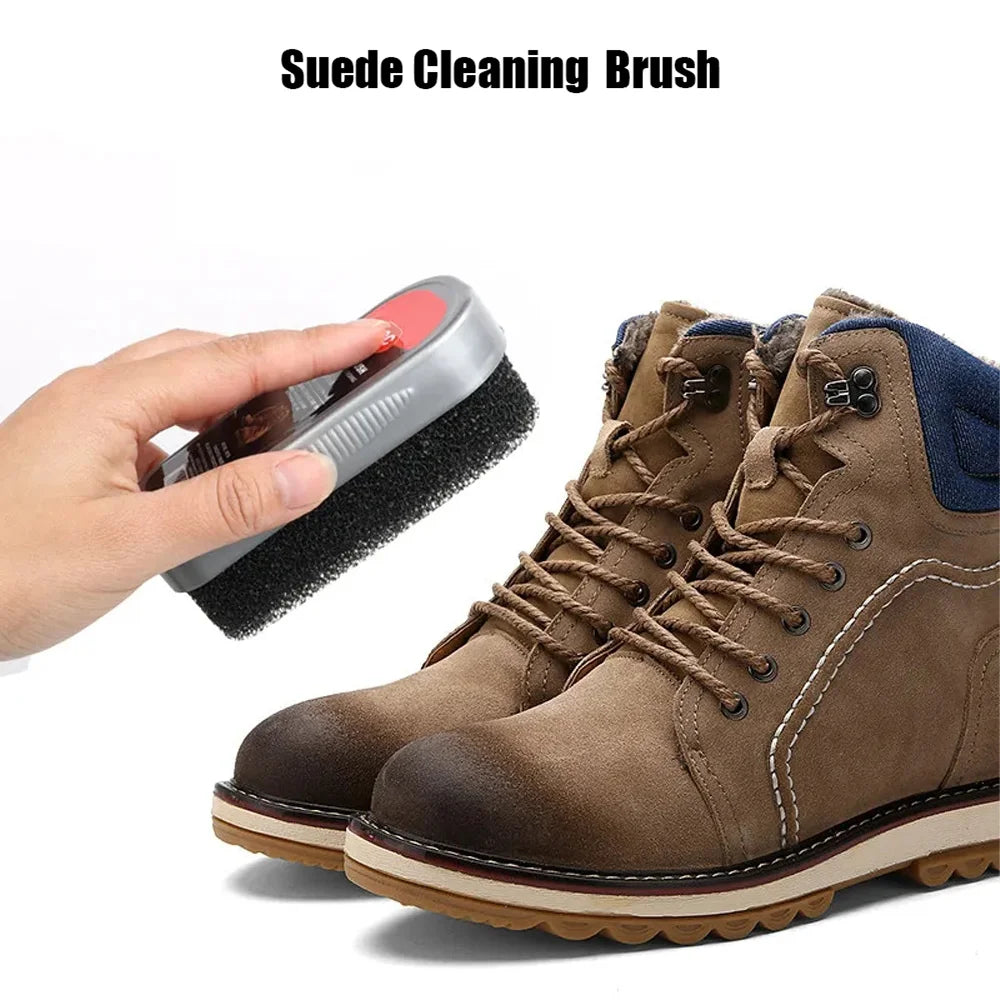 1Pc Suede Shoe Brush Plastic Sponge Shoe Cleaning