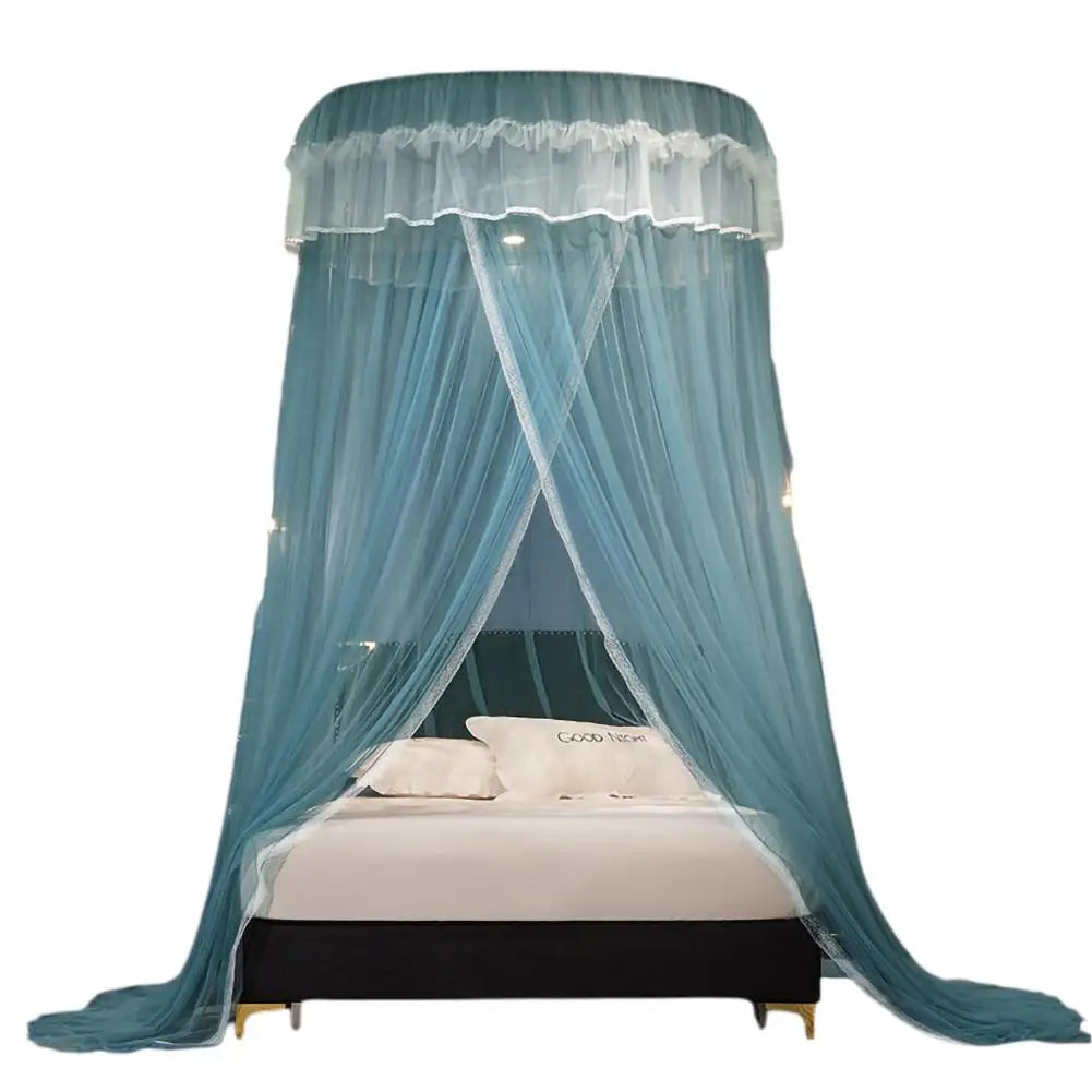 Breathable Hanging Mosquito Net Top Hook Lace Bed