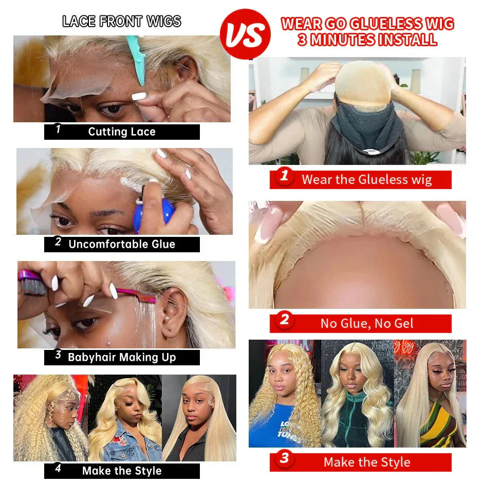 Body Wave 613 HD Lace Frontal Wig Water