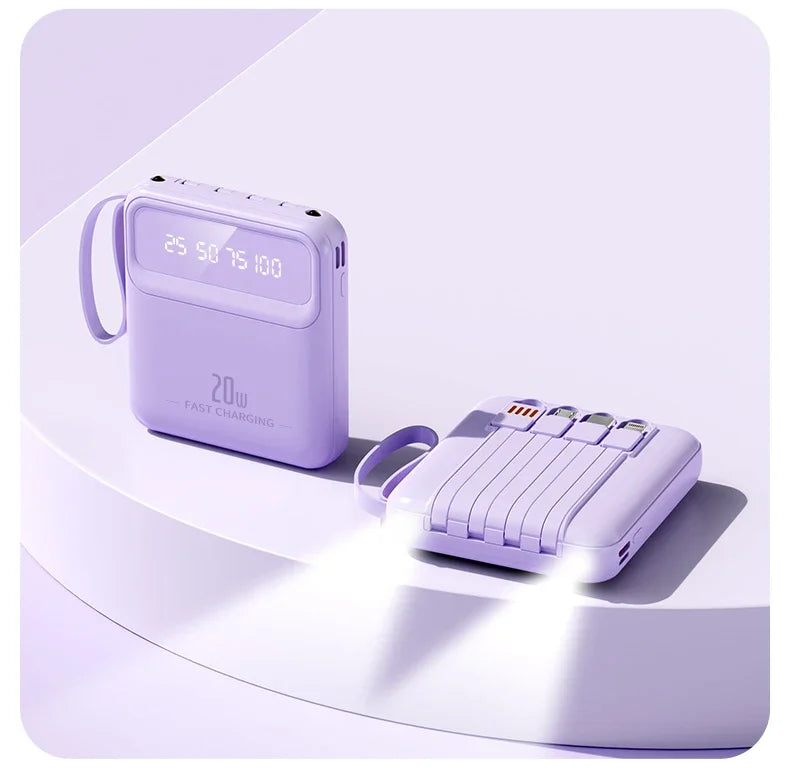 Portable Power Bank 20000mah Big Capacity Fast Phone
