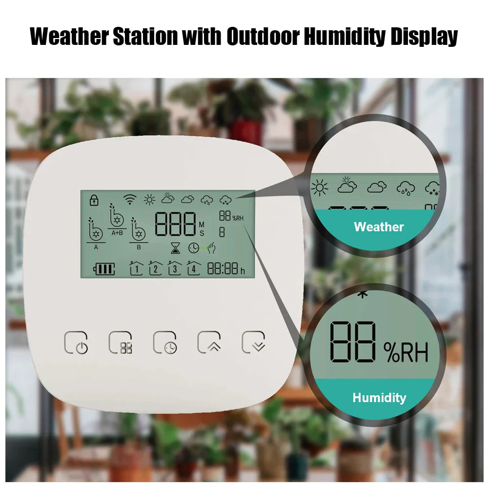With Solar Panel WiFi Tuya Micro-drip Irrigation Controller
