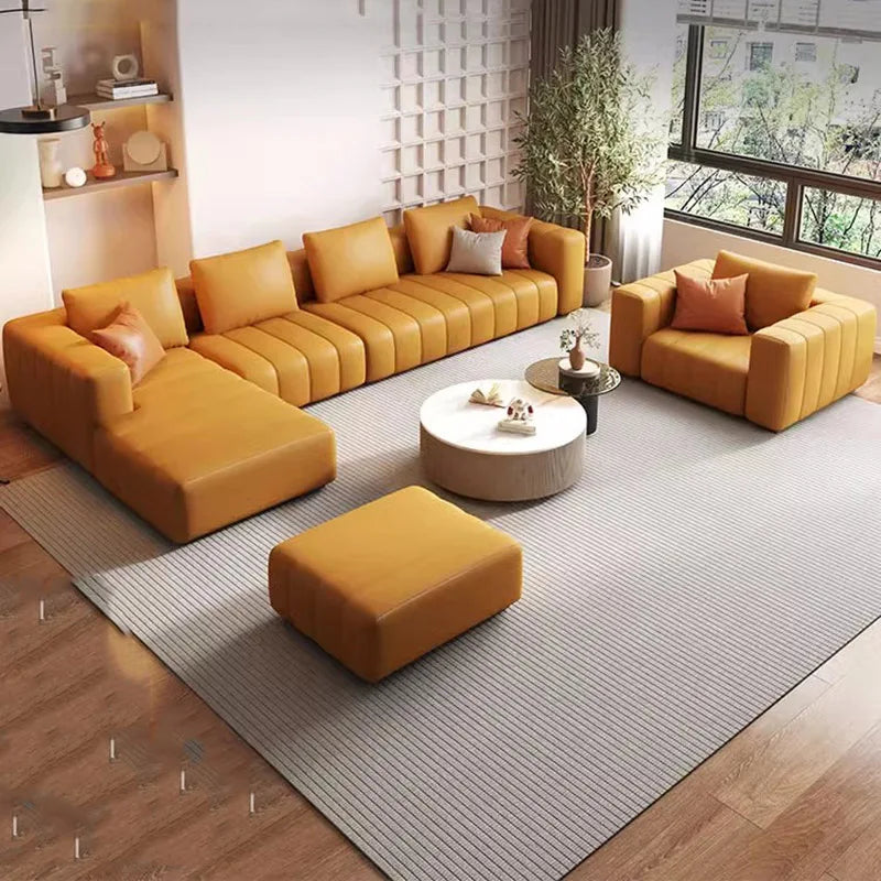 Sectional Modern Theater Living Room Sofas Minimalist Corner