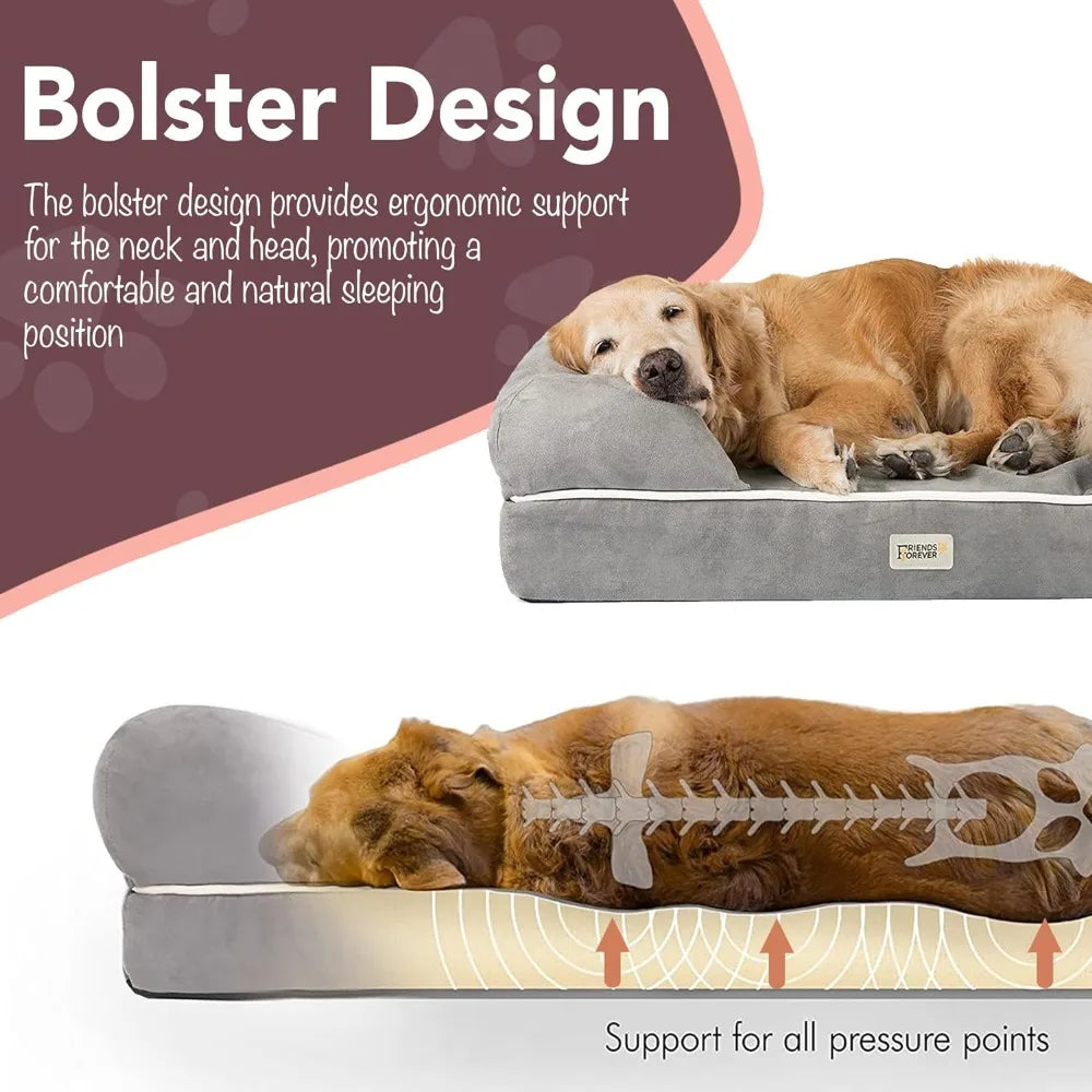 Orthopedic Dog Sofa Memory Foam Mattress Water Resistant