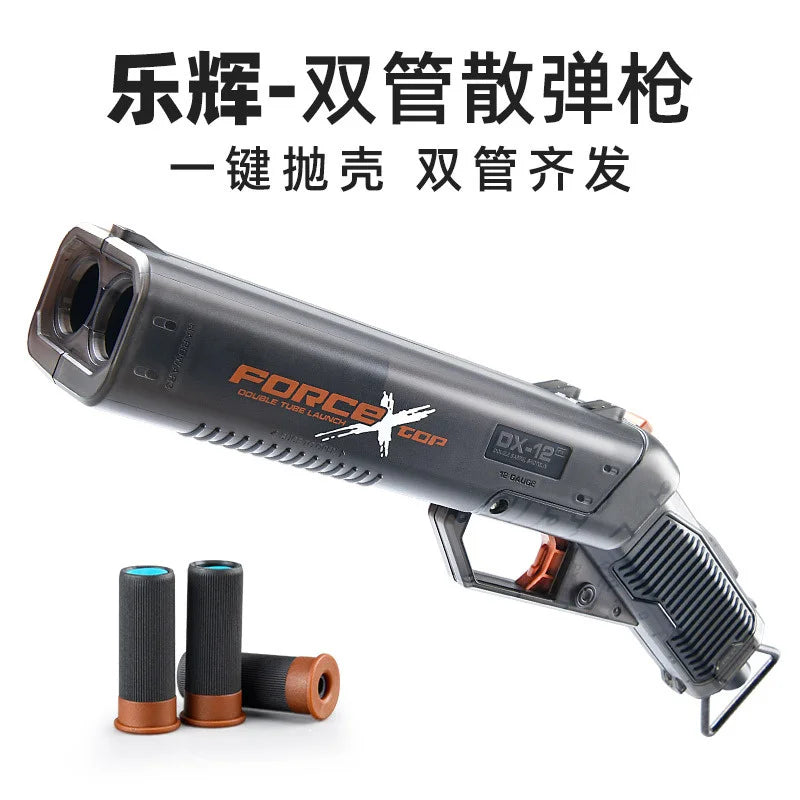 New Toy Gun Double-Barreled Soft Bullet Gun Toy