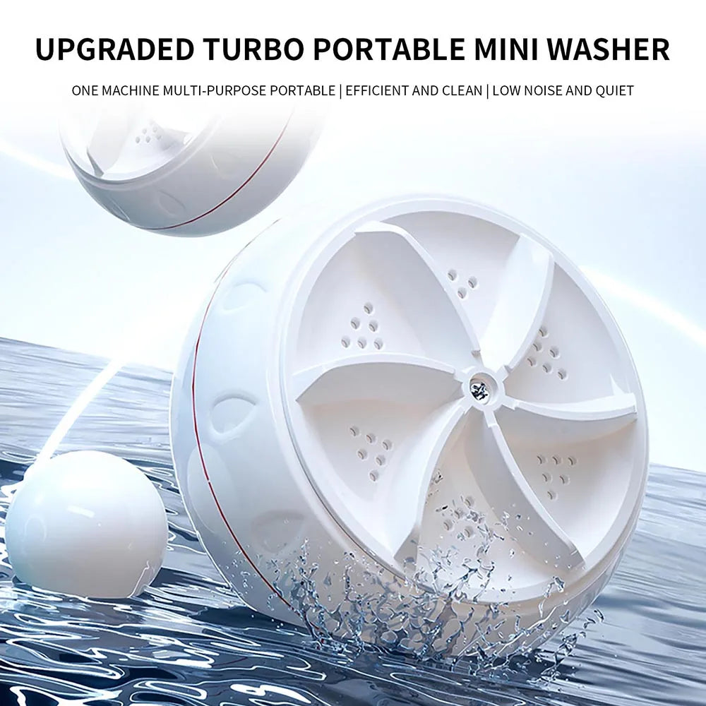 Portable Turbo Washing Machine Hight Power Mini Ultrasonic