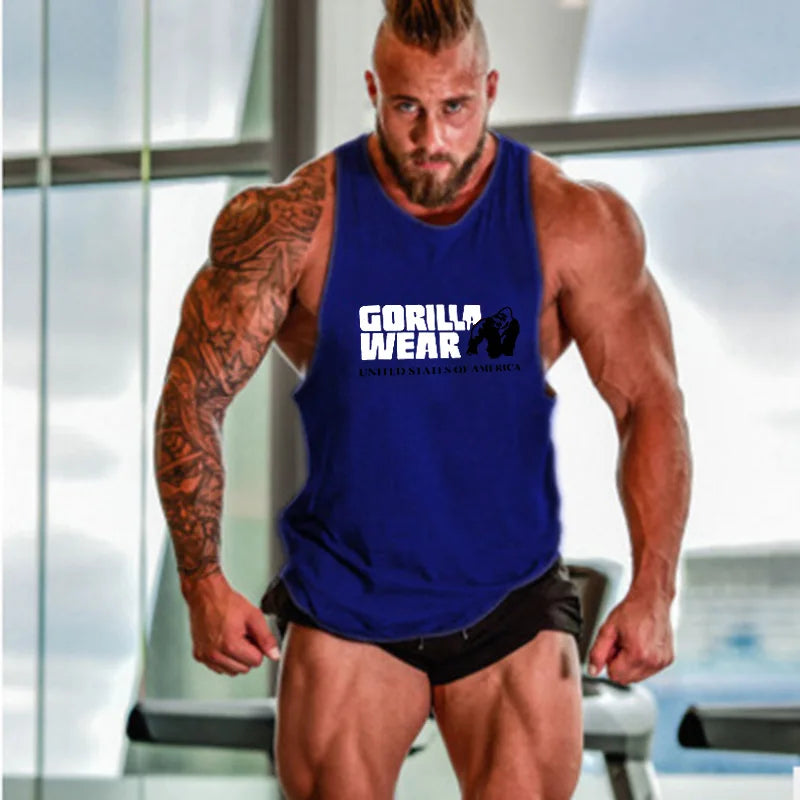 Mens Professional Bodybuilding Singlet Sports Muscle Tank Tops