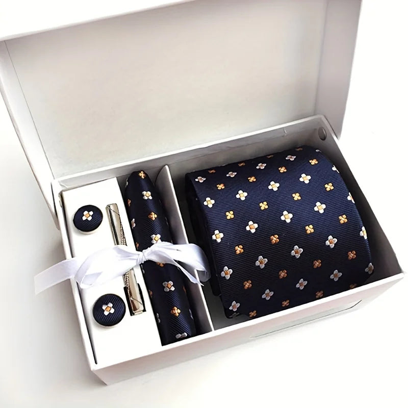 Men's Tie Gift Box 3 Piece Of Sets