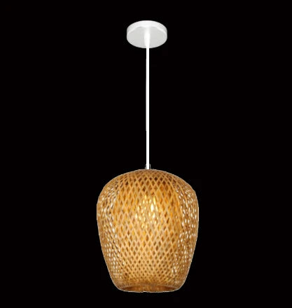 Classical Bamboo Weaving Chandelier Lamp Handmade Pendant Light