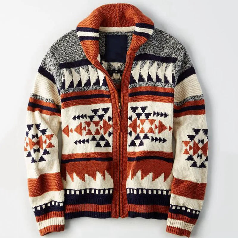 Winter Men Knit Cardigan Men Fashion Sweater Casual