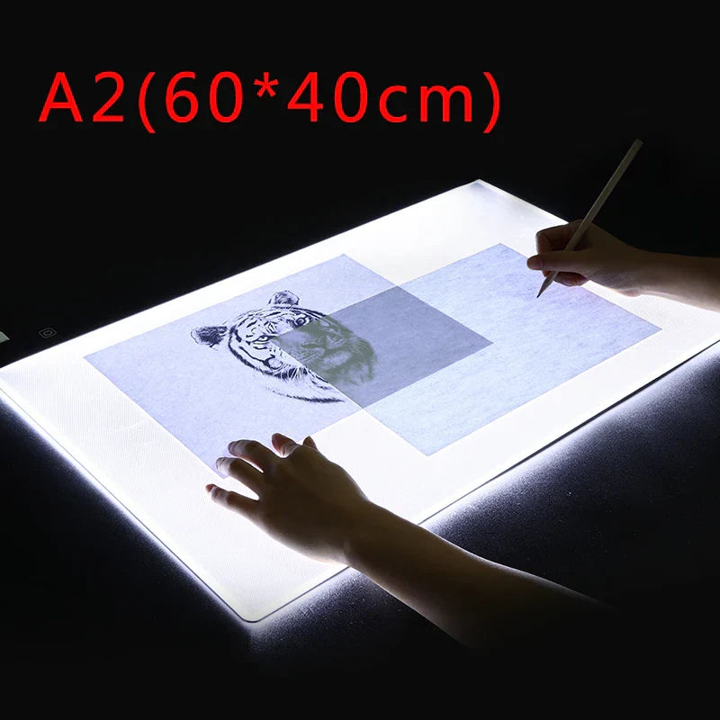 New (60*40cm)A2 Drawing board LED Digital Graphics Light