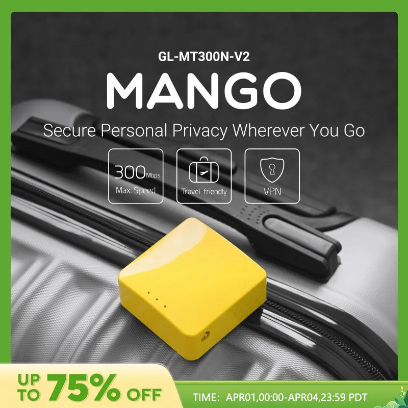 GL.iNet GL MT300N/V2 Mango Wireless Mini Portable VPN