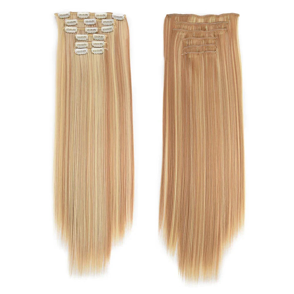 Synthetic Clip in Hair Extensions 6 Pcs/Set 16