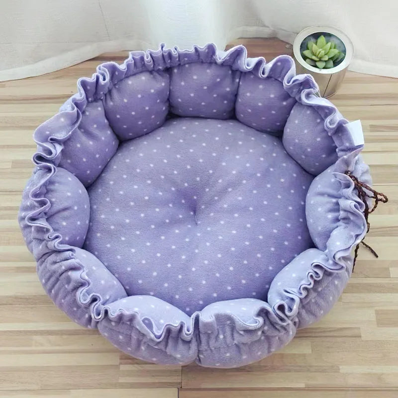 Dog Bed Small Medium Dogs Cushion Soft Cotton