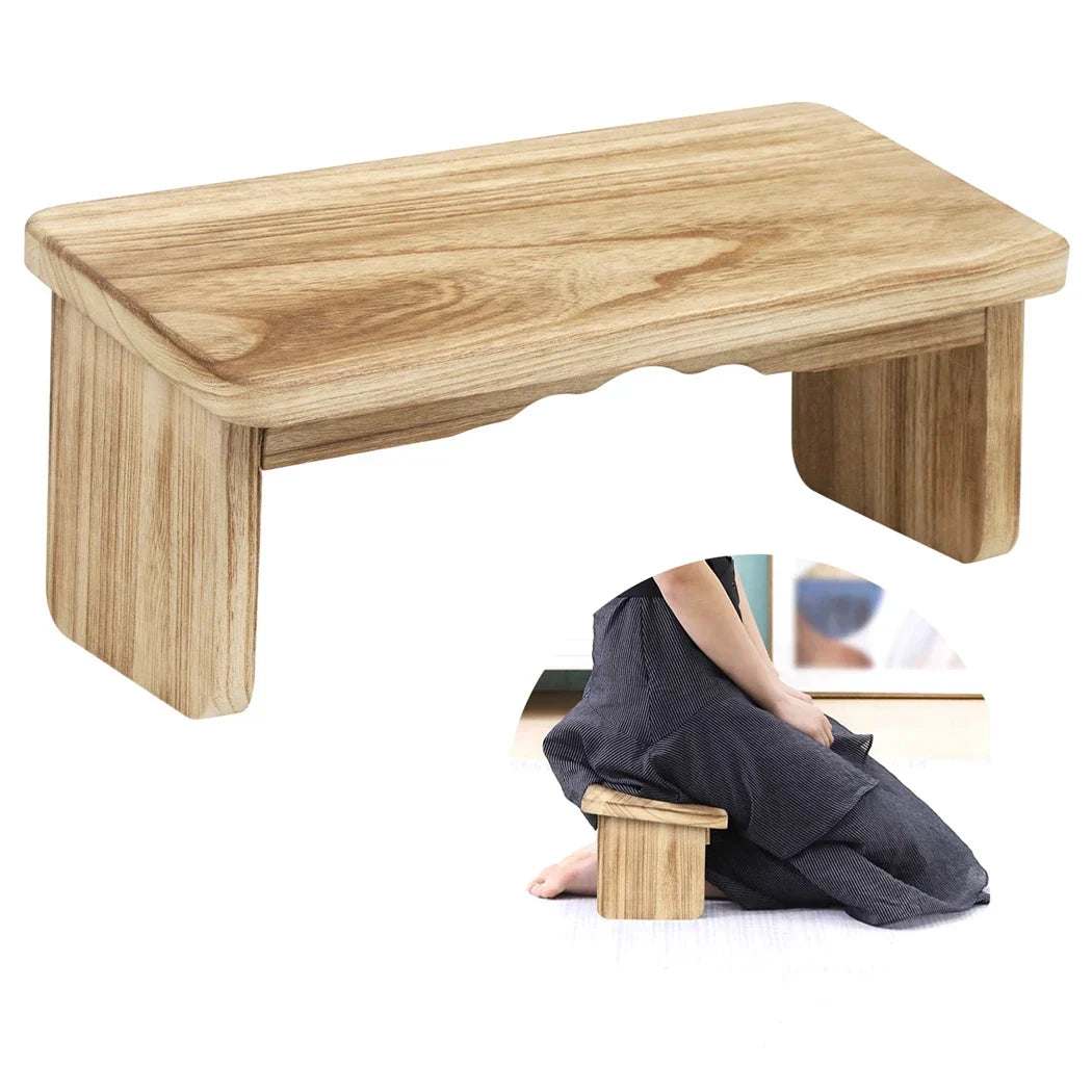 Meditation Bench Wooden Yoga Meditation Bench Foldable Ergonomic