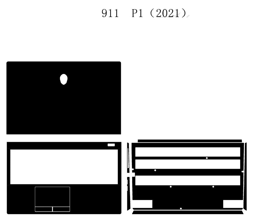 Crazy Horse PU Leather Laptop Sticker Skin Decals