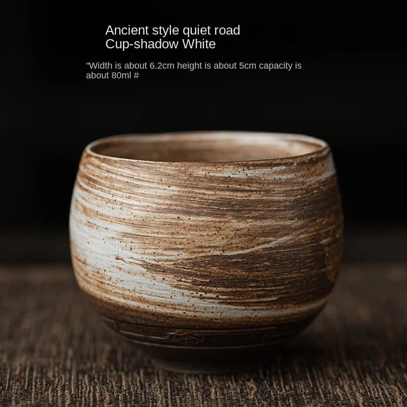 Japanese Style Handmade Stoneware Tea Cup Kung Fu