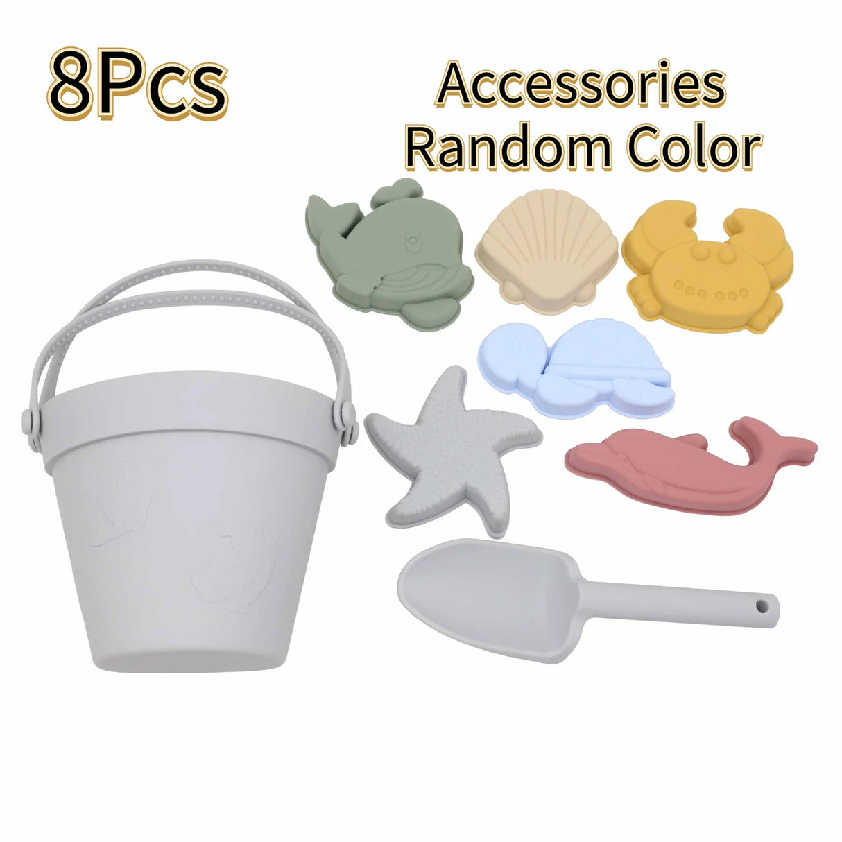Summer Beach Toys Kids Soft Silicone Sandbox Set