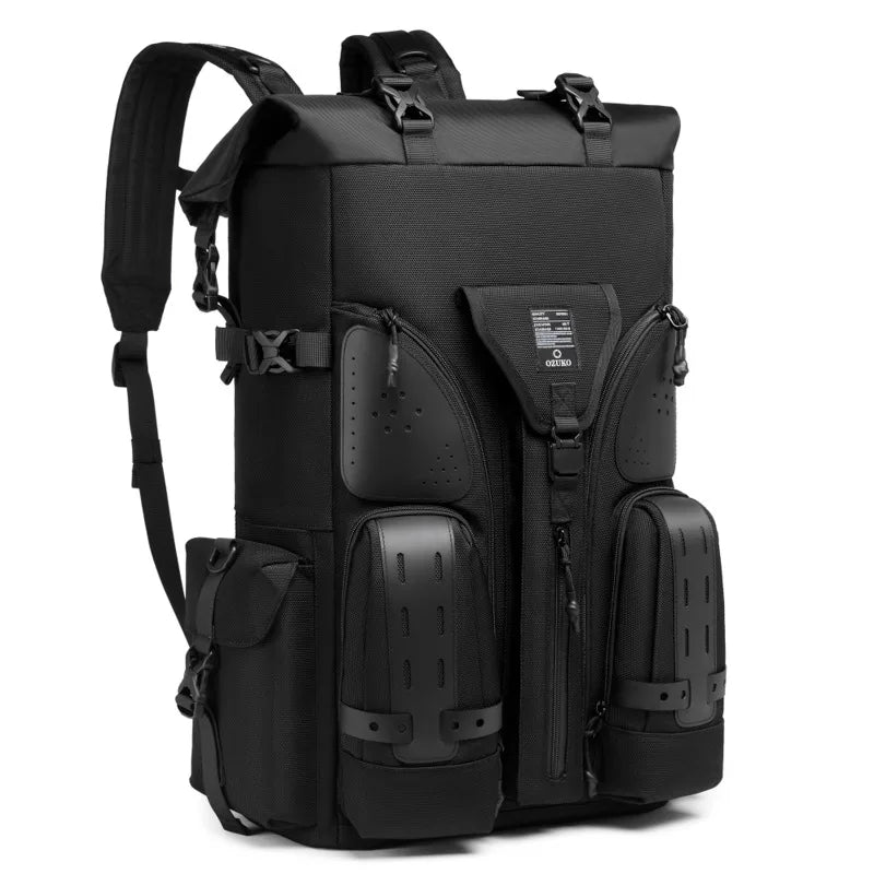 Ozuko Waterproof Tactical Backpack Outdoor Fashion Men's Multifunctional 15.6" Lapt Backpack Large Capacity Travel Tennis Bag