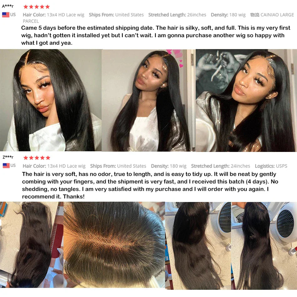 HD Lace Frontal Wig 28 30 inch Straight