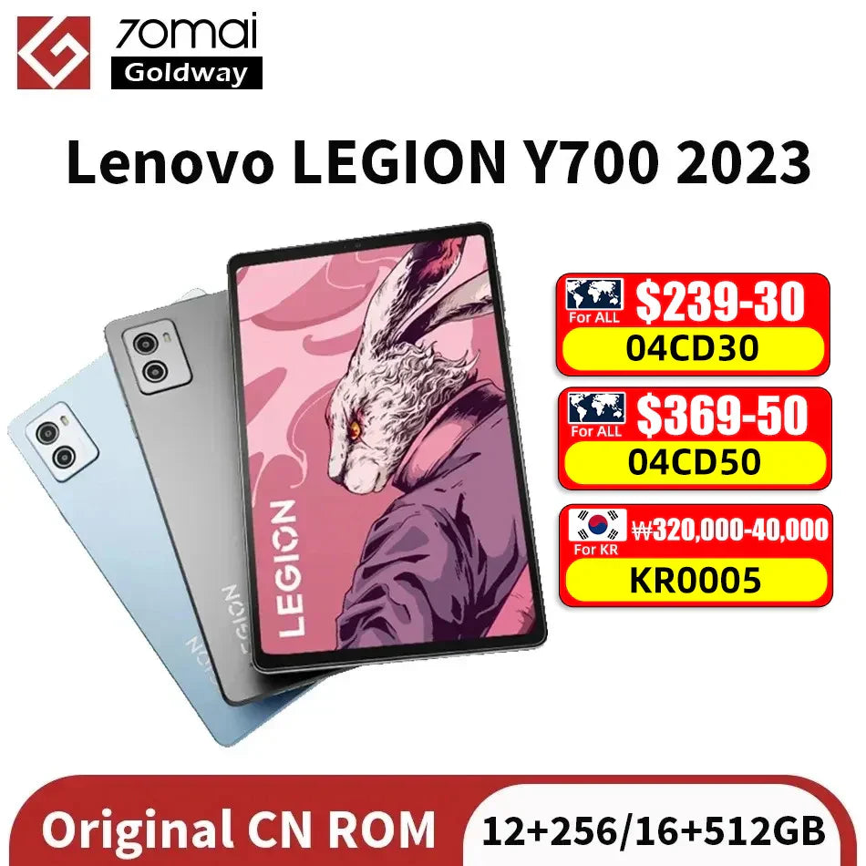 Original Lenovo LEGION Y700 2023 Snapdragon 8+ Octa