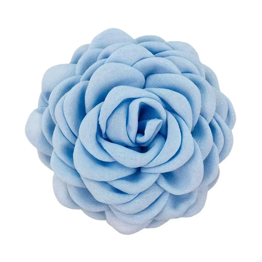 Fabric Rose Flower Crab Hair Clip Ins Popular