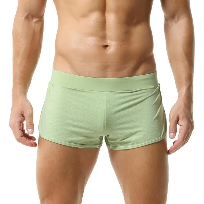 Men's Sports Shorts Mesh Breathable Pajamas Shorts Sexy