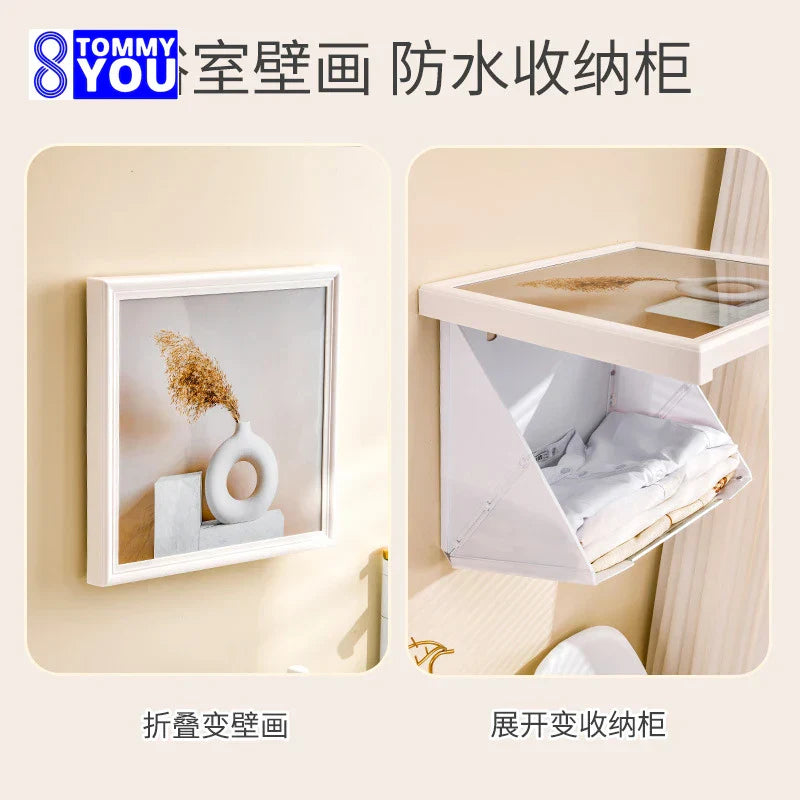 Bathroom Mural Storage Cabinets Bathroom Non Perforated Storage
