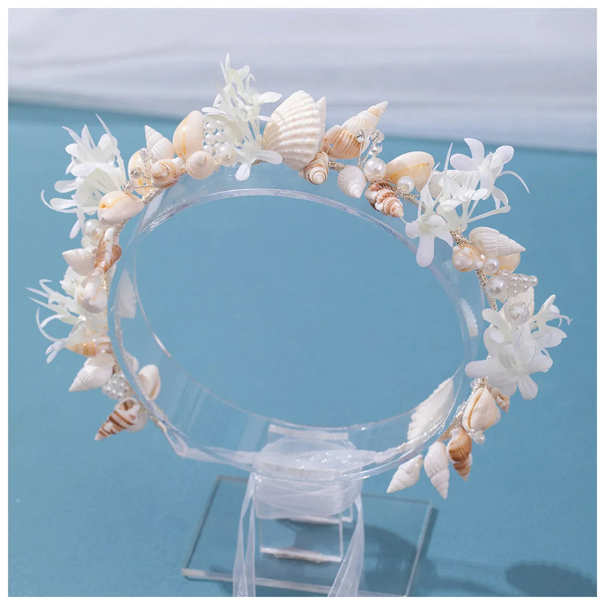 Handmade Garland Headband Seashell Hairbands Flower Designs Beach
