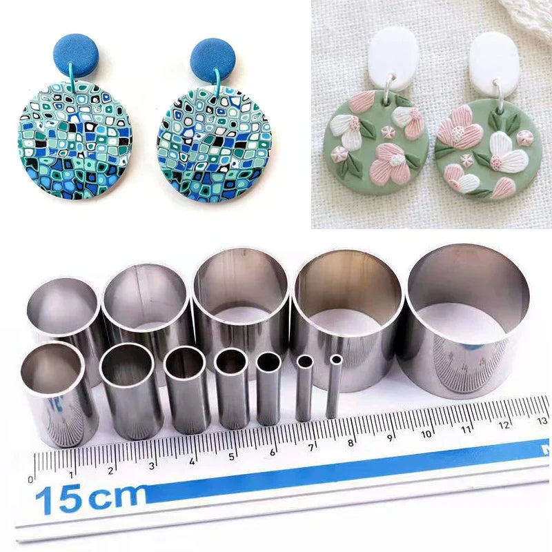 Stainless Steel Round Polymer Clay Cutting Mould Soft