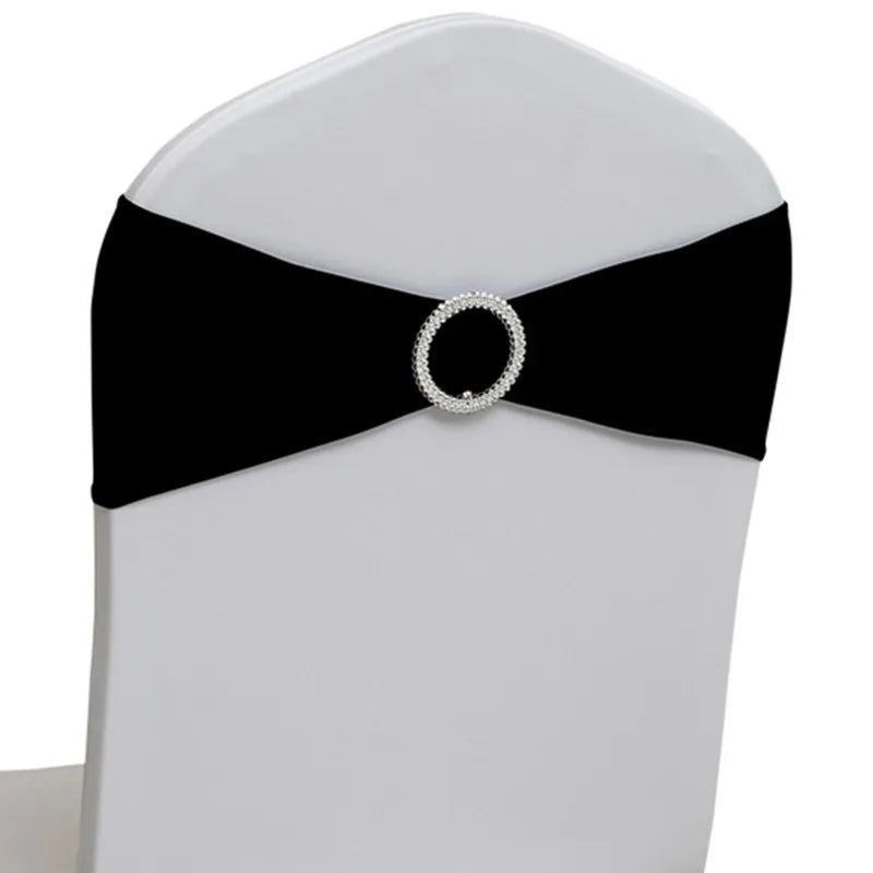 10pcs 50pcs Stretch Spandex Chair Sash Band With