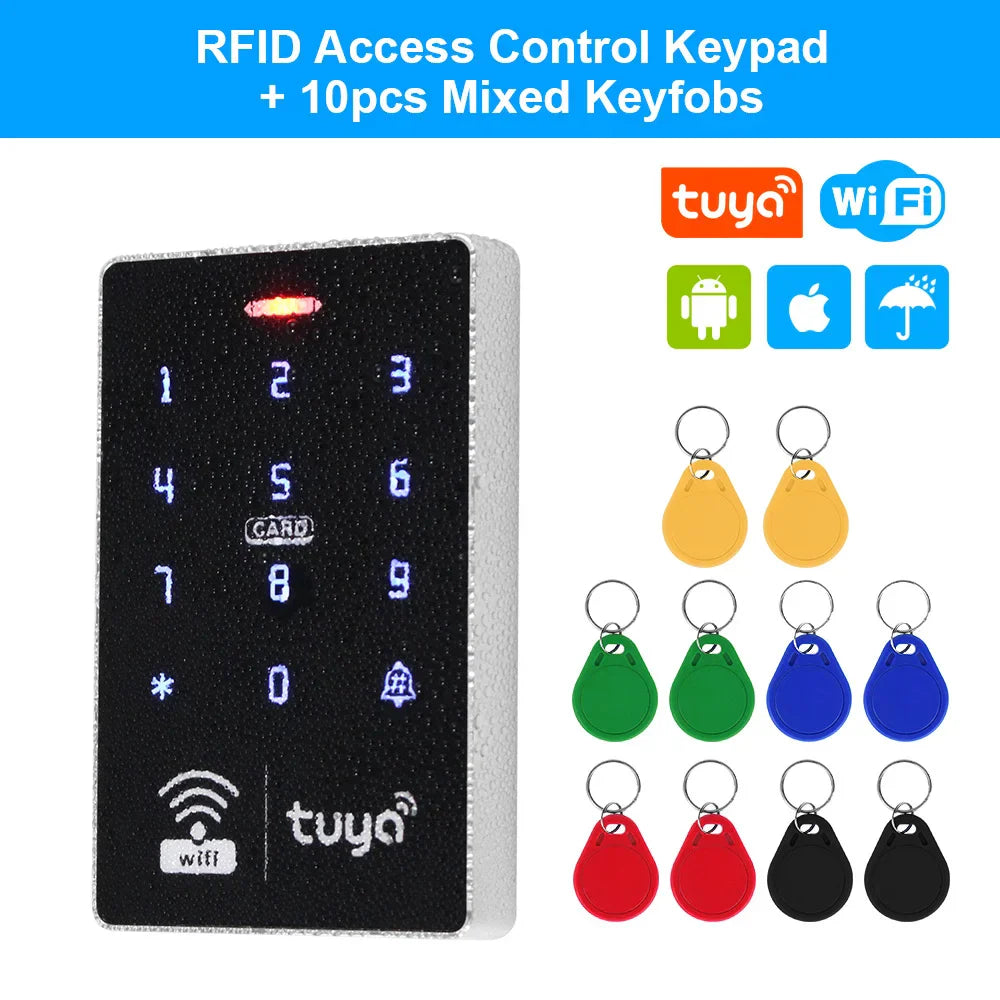 WiFi Tuya Door Access Control Keypad IP68 Waterproof
