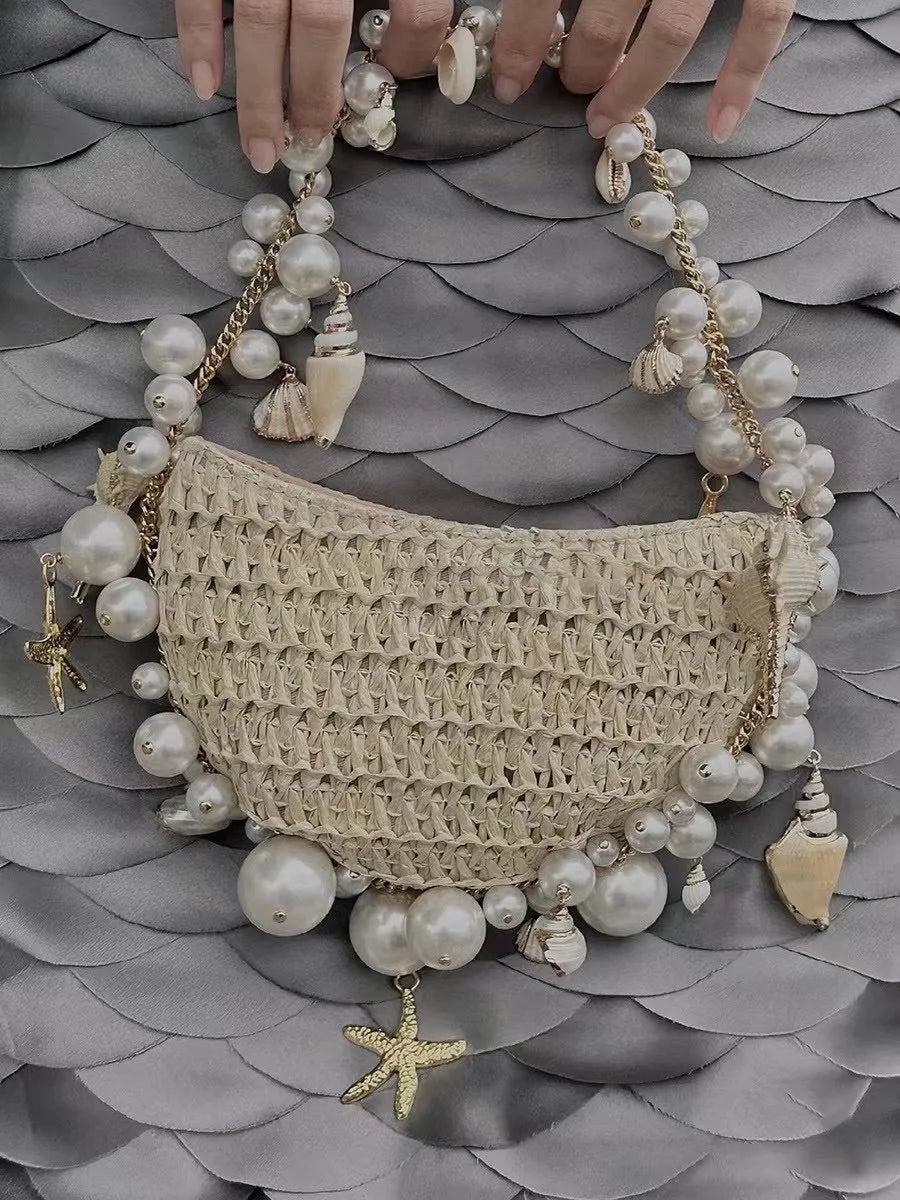 2023 New Straw Bags for Women DIY Shell