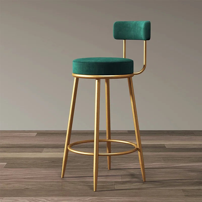 Bar Chair Simple Casual Home Cafe Stool Back