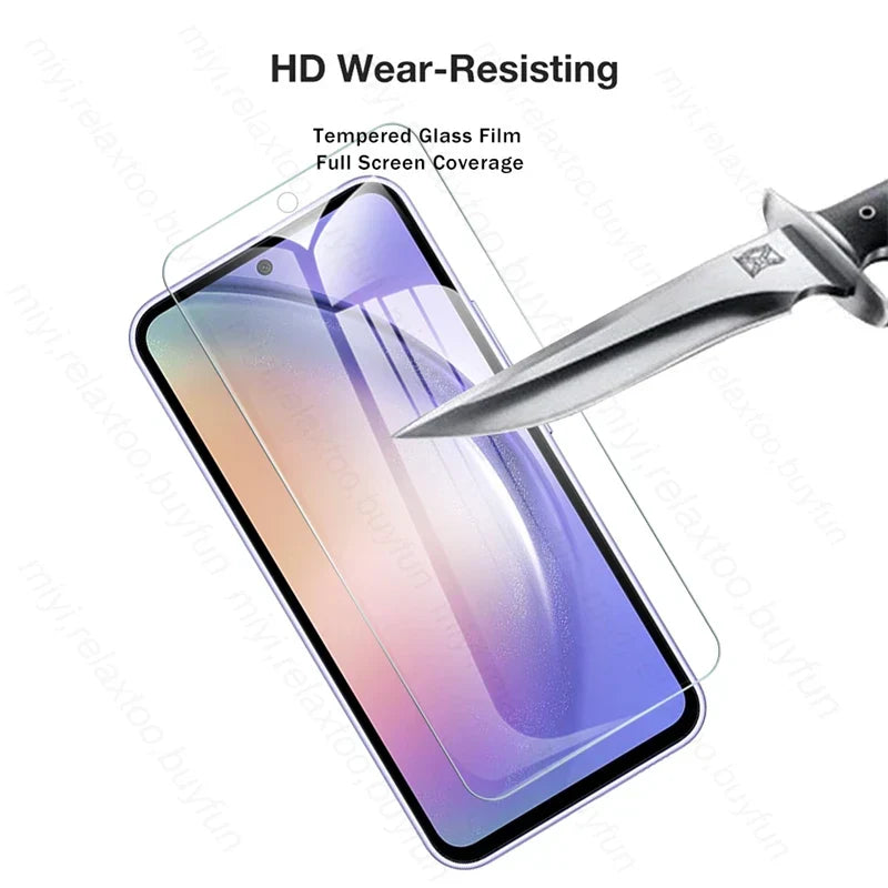5pcs tempered glass screen protector film for samsung