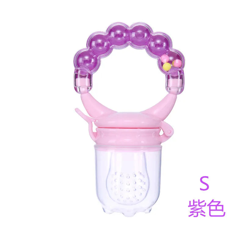 Silicone Baby Fruit Feeder with Cover Baby Nipple