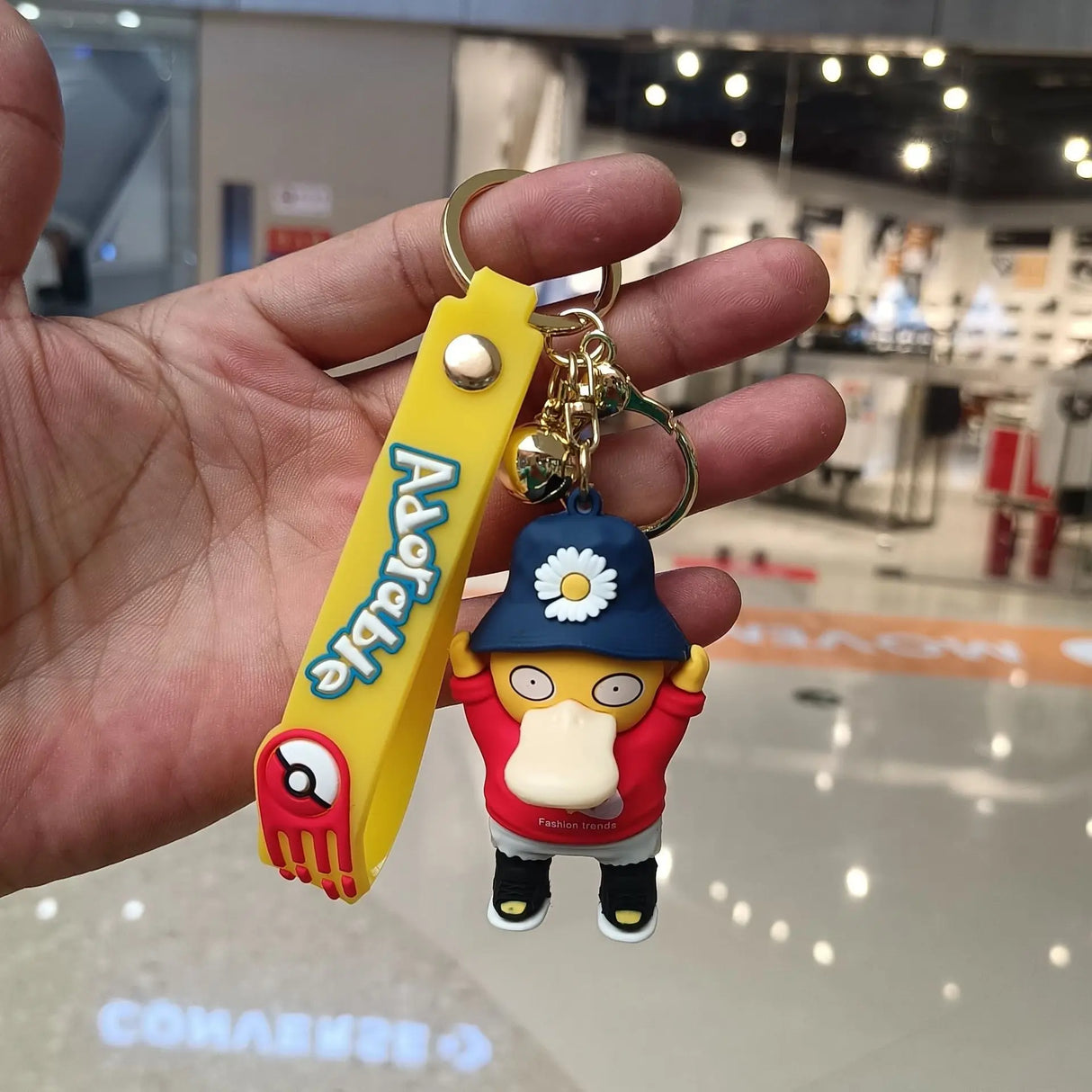 Pokemon Keychain Anime Figures Pikachu Cartoon Key Chain