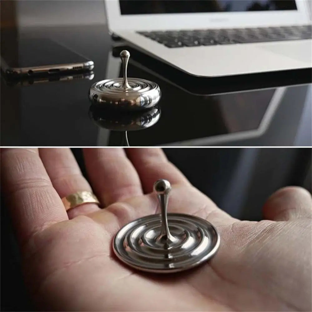 Spinning Top Rotating Magnetic Decoration Desktop Droplets Spiner