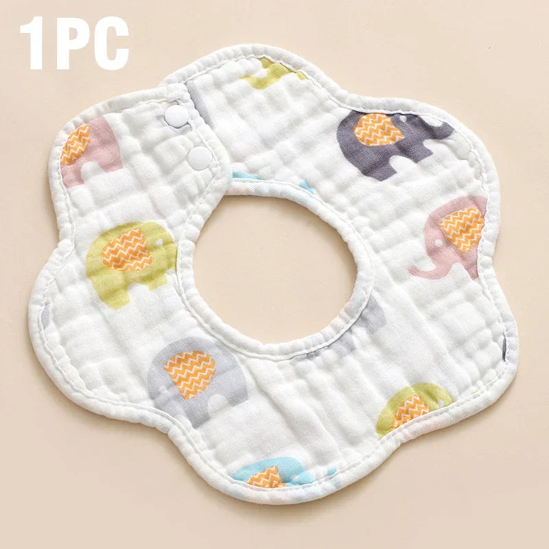 5PCS Baby Bath Towel 100% Cotton 6 Layers