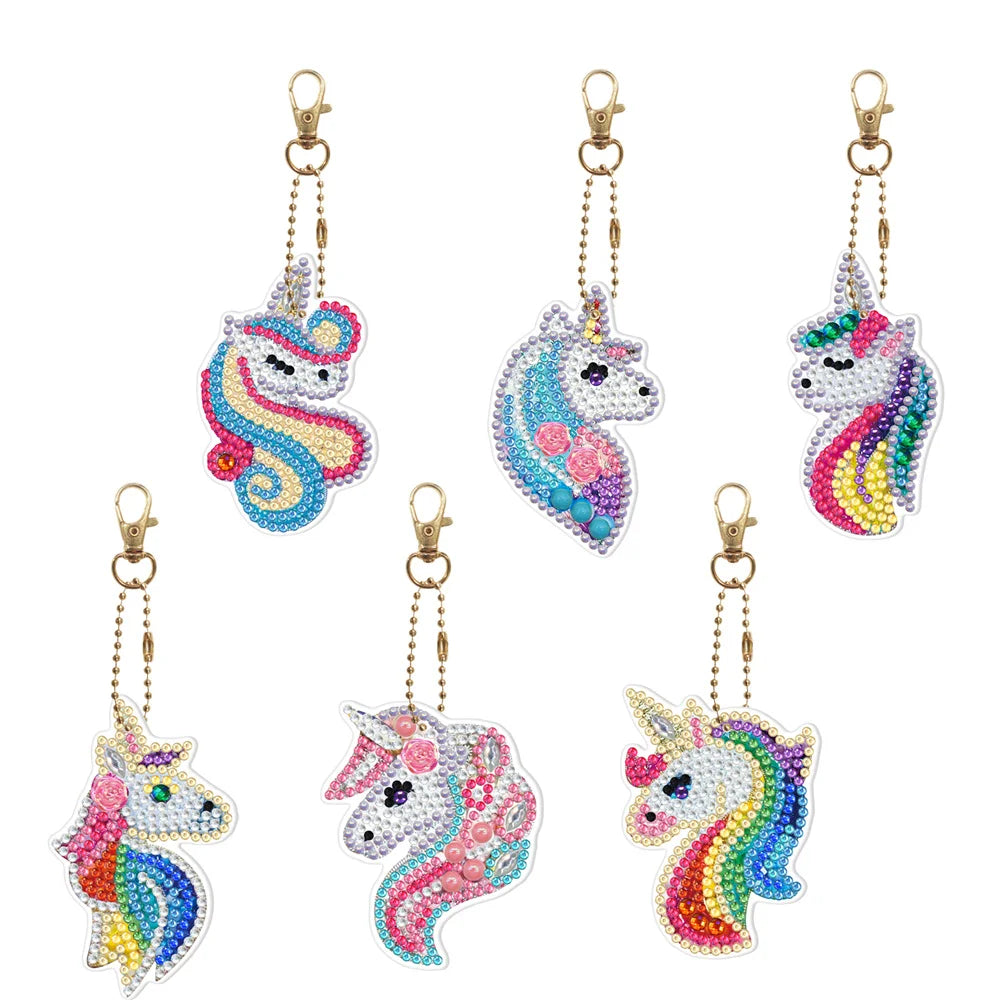 Disney animal key DIY Diamond Painting Keychain Embroidery
