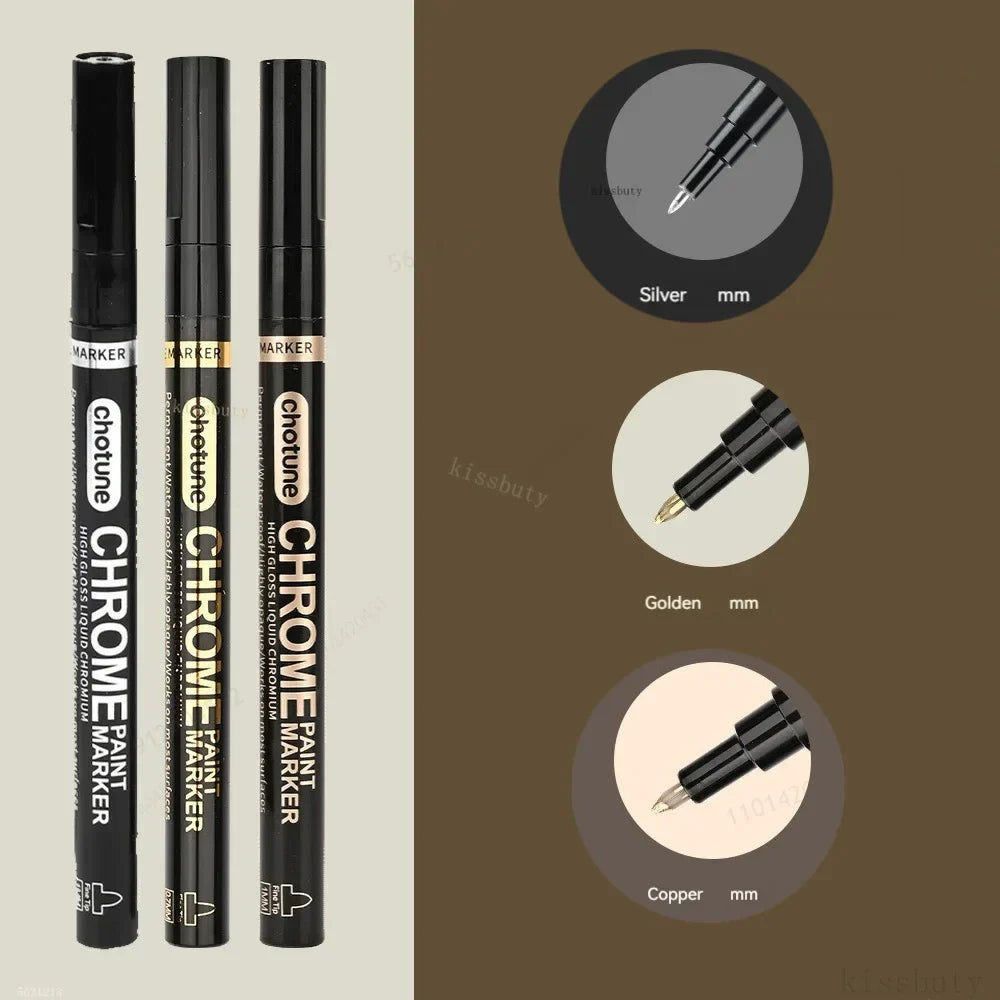 1/3pcs Mirror Marker Pen DIY Reflective Paint Pens