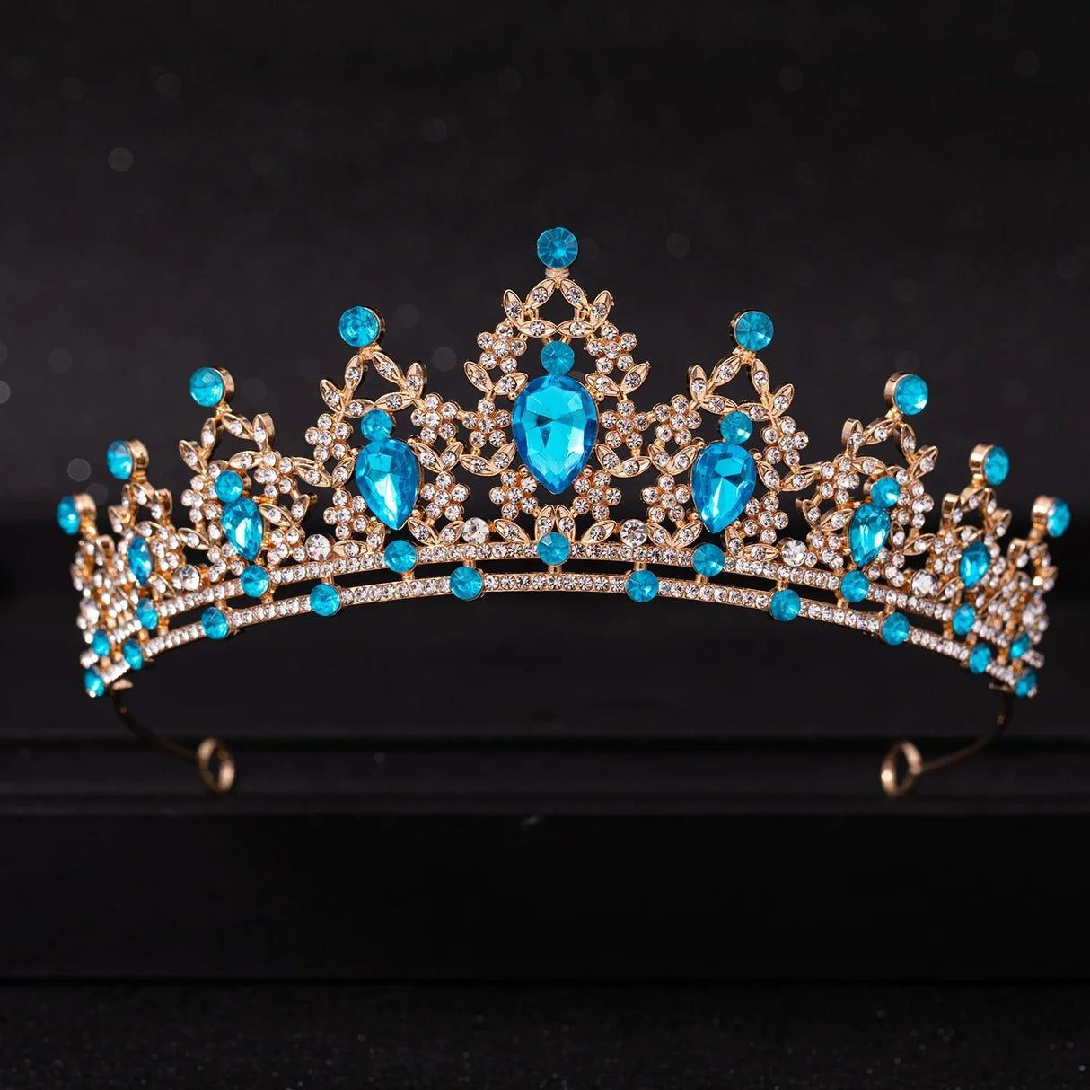 Wedding Hair Tiara Crystal Bridal Tiara Crown Silver
