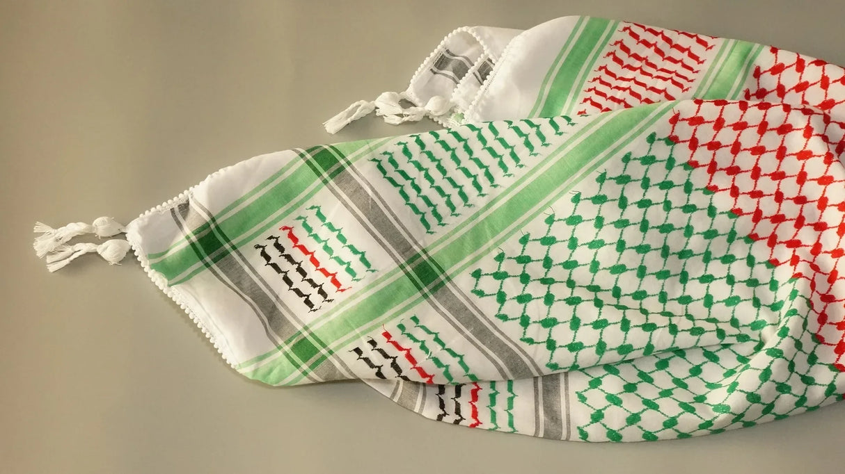 New 125cm Colorful Plaid Muslim Hijab Tactical Desert