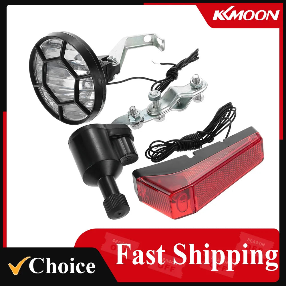 Bicycle Lights Set Kit Bike Safety Front Headlight