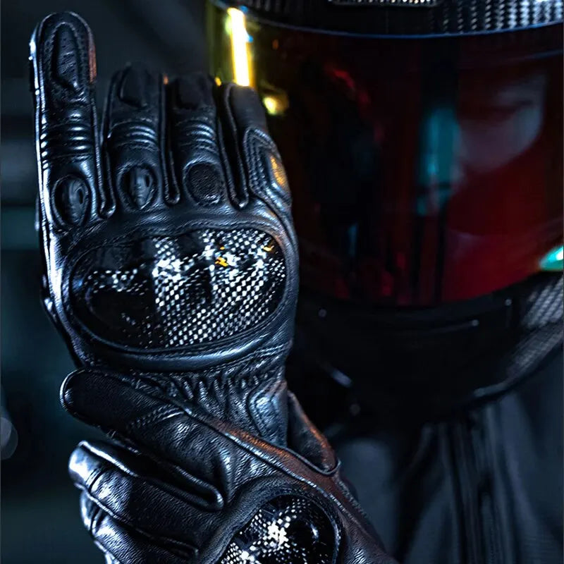 AMU Carbon Fiber Protective Motorcycle Gloves