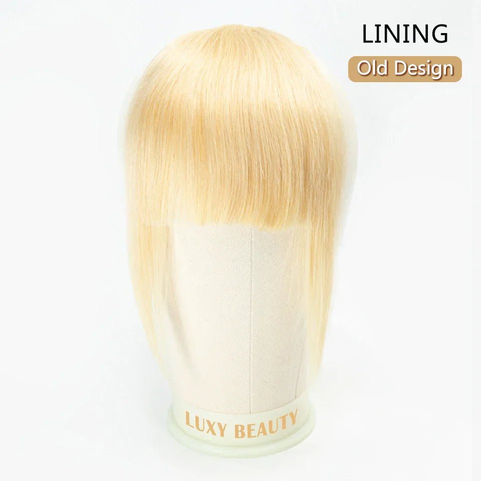 Human Hair Bangs 3 Clips 3D Blunt Cut