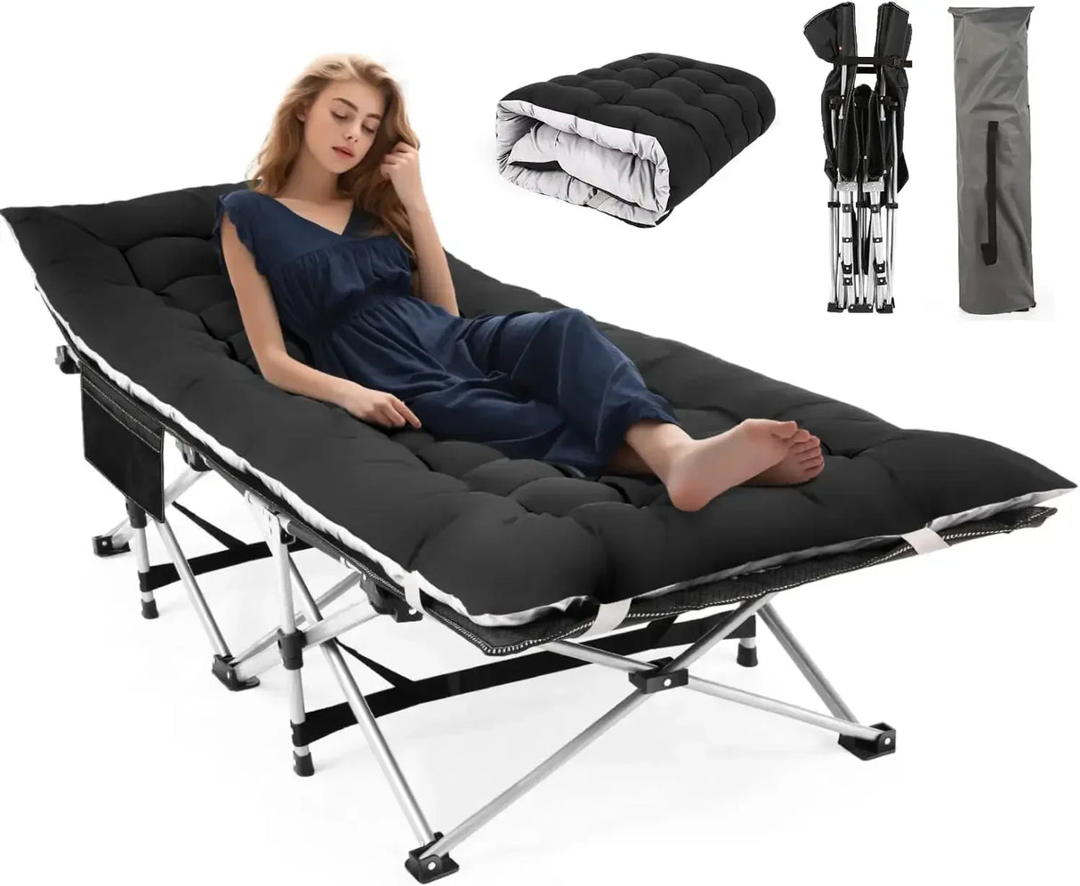 Camping Folding Outdoor Camping Travel Cot and Pad