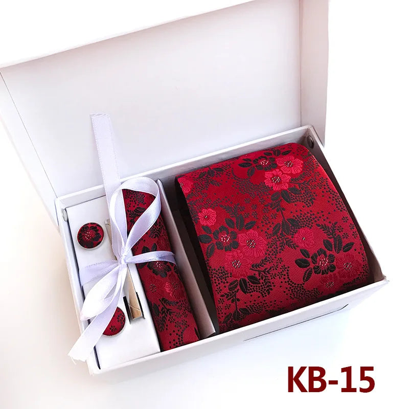 Luxury Tie Set Gift Box For Men Paisley