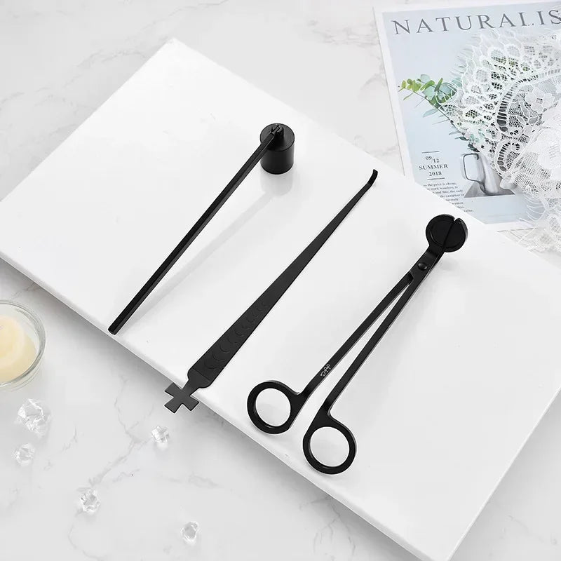 New Candle Scissors Wick Trimmer Cutter Set Stainless