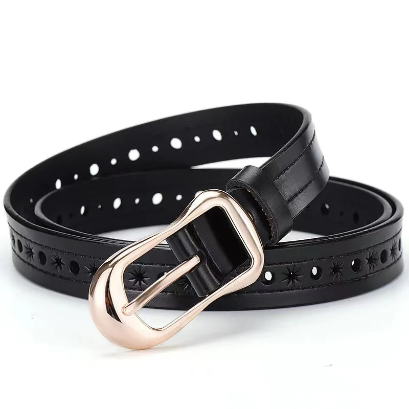 Women Belts Long Cow Genuine Leather Good Quality